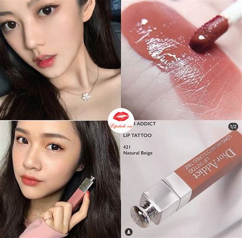 dior lip tattoo 421 叫啥|溫柔得剛好的肉桂太妃紅！Dior「不能被取代的色號」 .